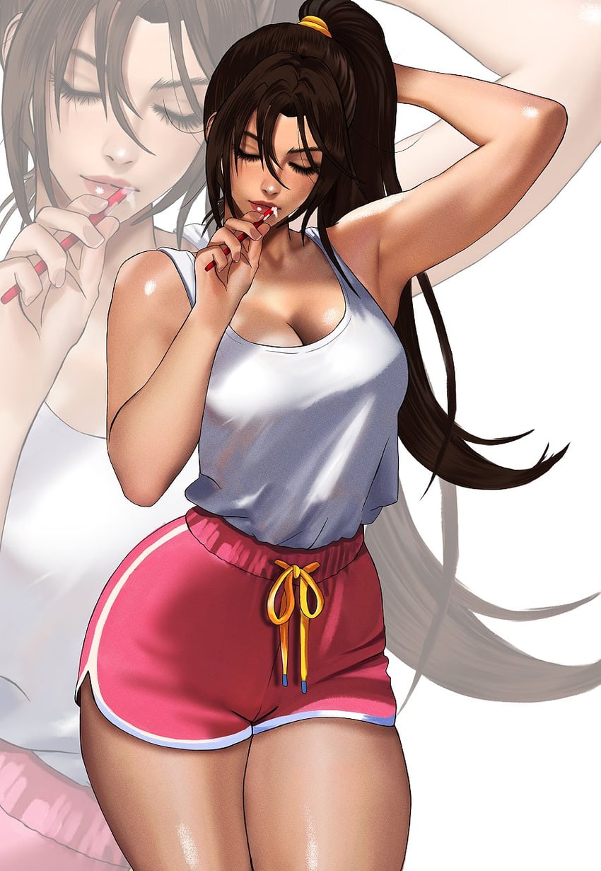 shiranui mai (street fighter and 2 more) drawn by kittymiya
