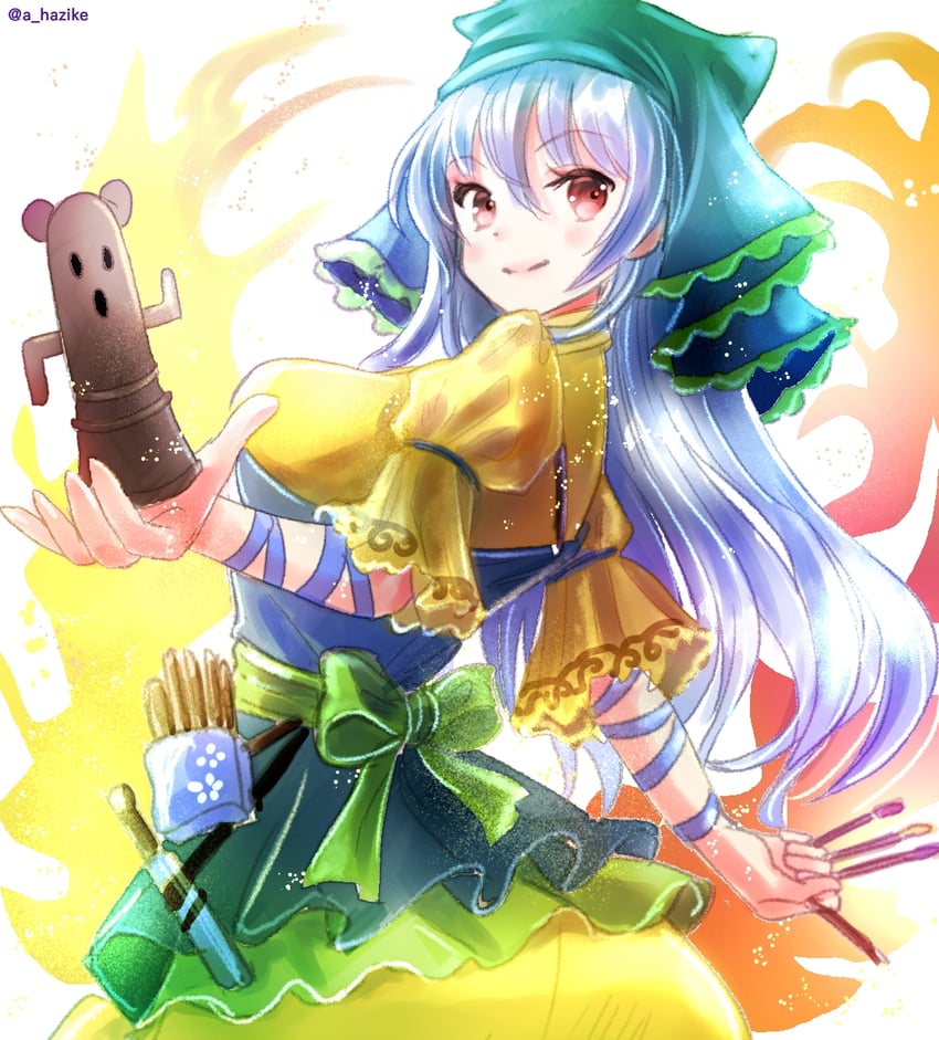 haniyasushin keiki and joutouguu mayumi (touhou) drawn by hajike_akira