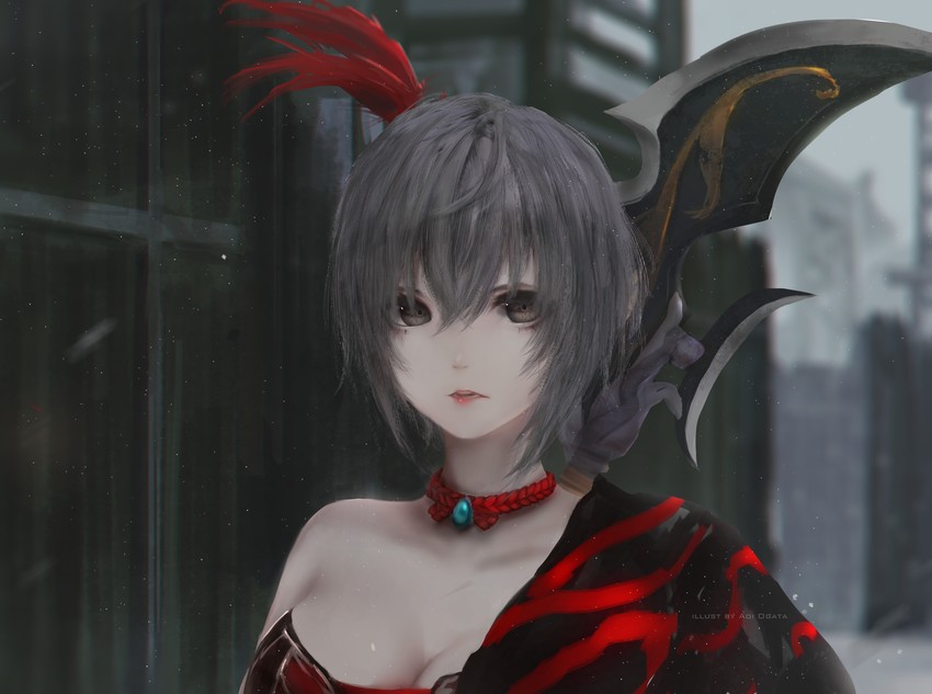 lu lingqi (shin sangoku musou and 1 more) drawn by aoi_ogata