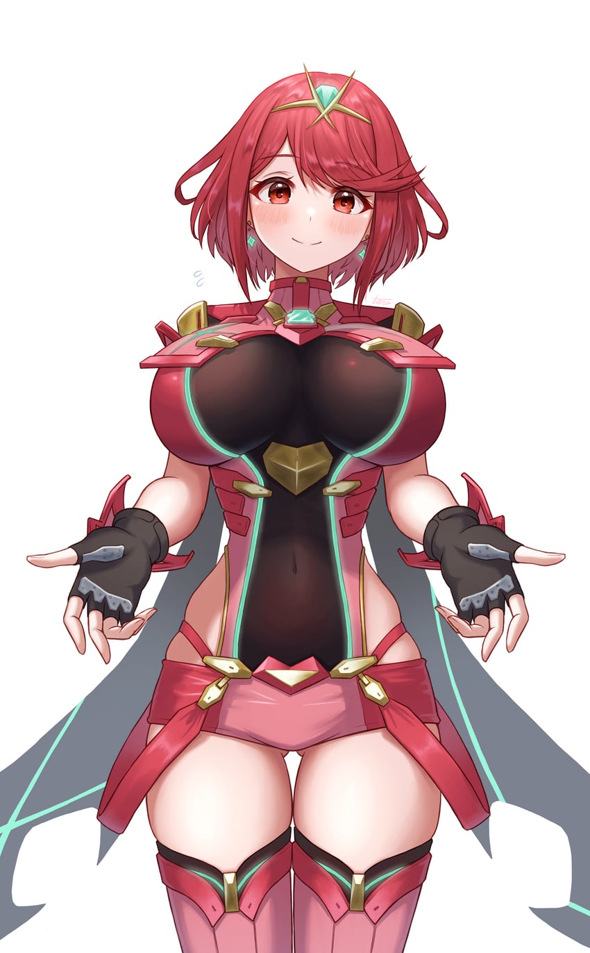 pyra (xenoblade chronicles and 1 more) drawn by taro_(peach_taro51)