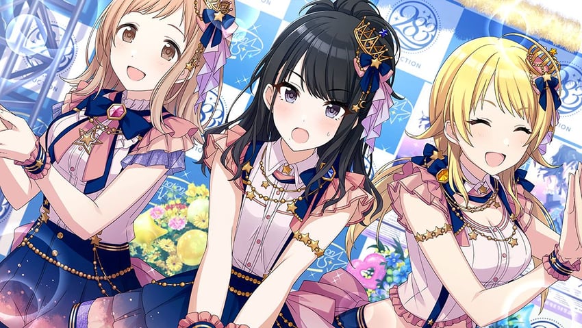 hachimiya meguru, sakuragi mano, and kazano hiori (idolmaster and 1 more)
