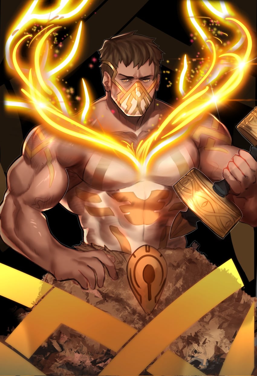 eikthyrnir (fire emblem and 1 more) drawn by alex_(cerealex)