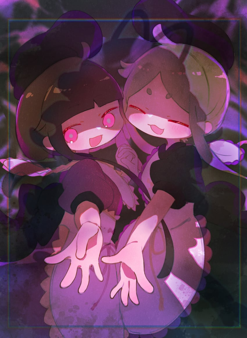 nishida satono and teireida mai (touhou) drawn by ashiyu_(ashu-ashu)