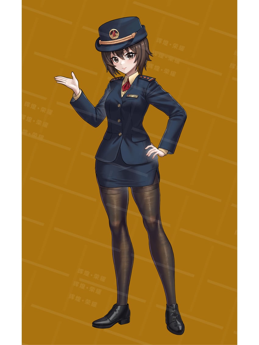 nishizumi maho (original and 1 more) drawn by huihuang_rongyao