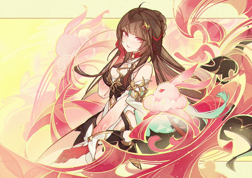 lingsha and fuyuan (honkai and 1 more) drawn by wanwu_(nighmist)