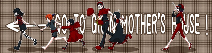 rose, ginger, ruby, carmen, robin, and 1 more (the path) drawn by akago_(muhyun)