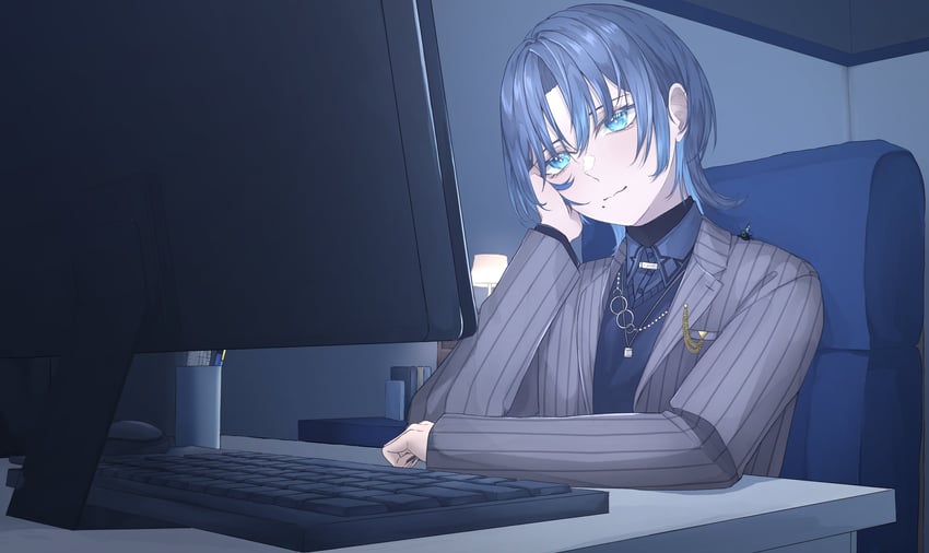 hiodoshi ao (hololive and 1 more) drawn by bubble_pimbolaria