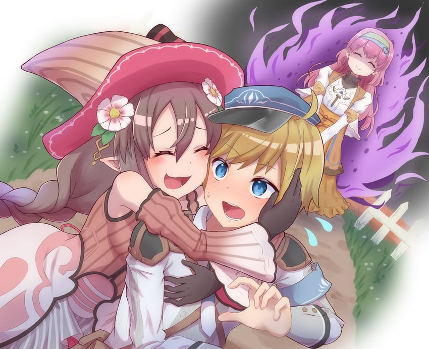 ludmila, ares, and priscilla (rune factory and 1 more) drawn by terumasa_(amanoy)