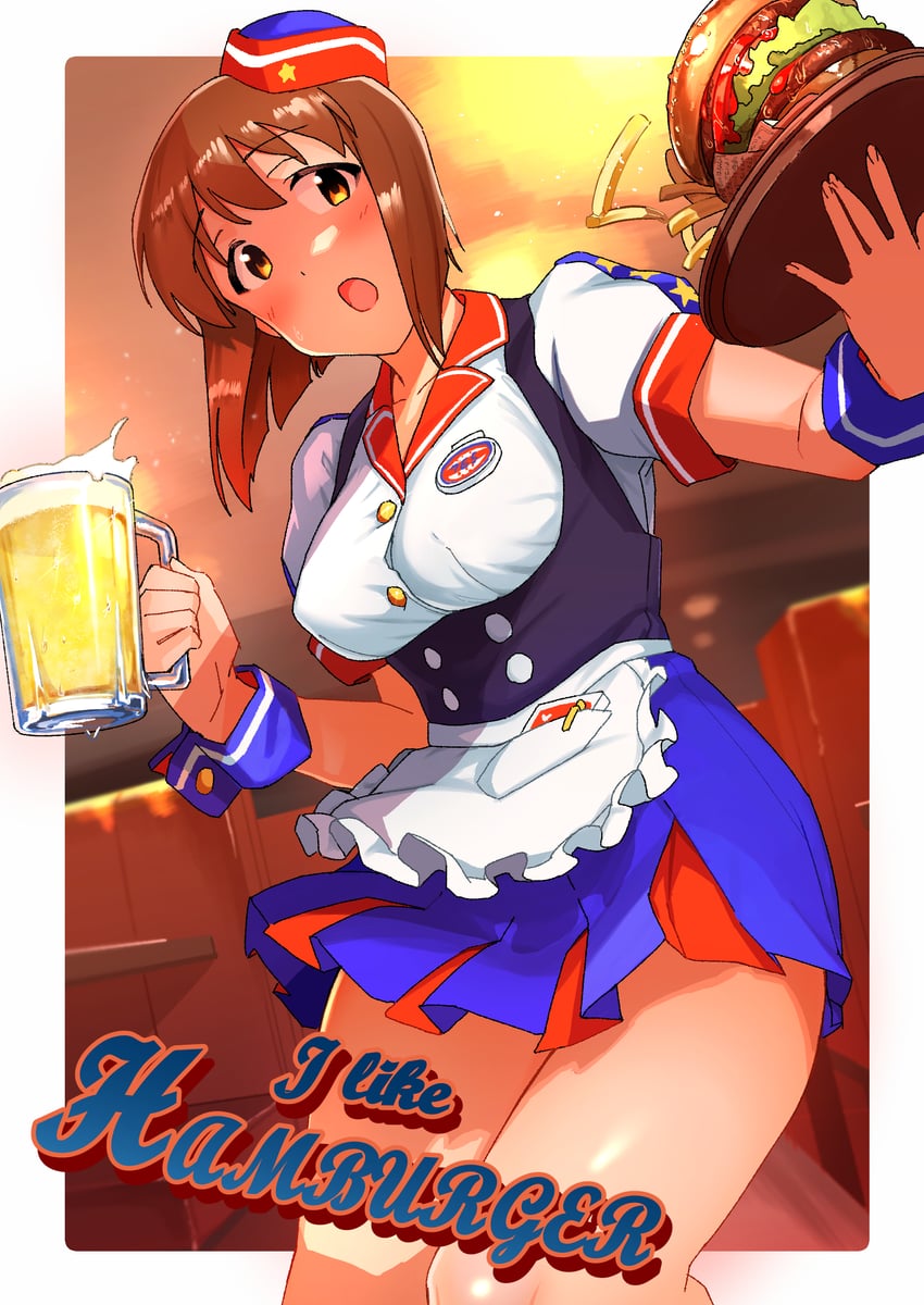 hagiwara yukiho (idolmaster and 1 more) drawn by momo_no_suidou-sui