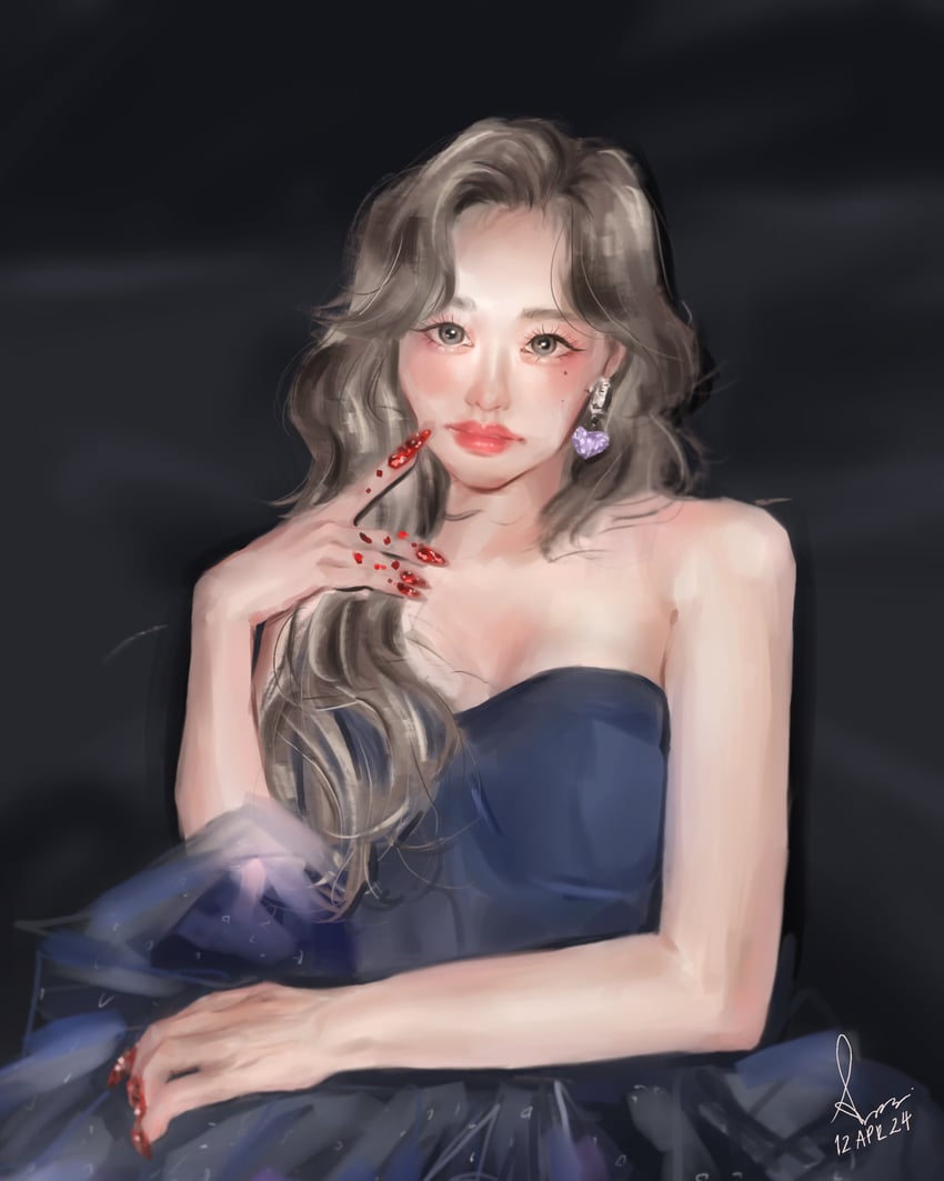 julie (real life and 1 more) drawn by awakenalmond