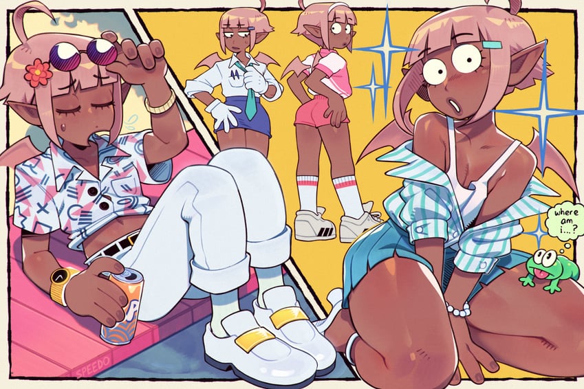 coolfrog and jin (punch punch forever!) drawn by speedoru