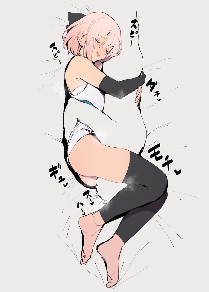 okita souji (fate and 2 more) drawn by jikatarou