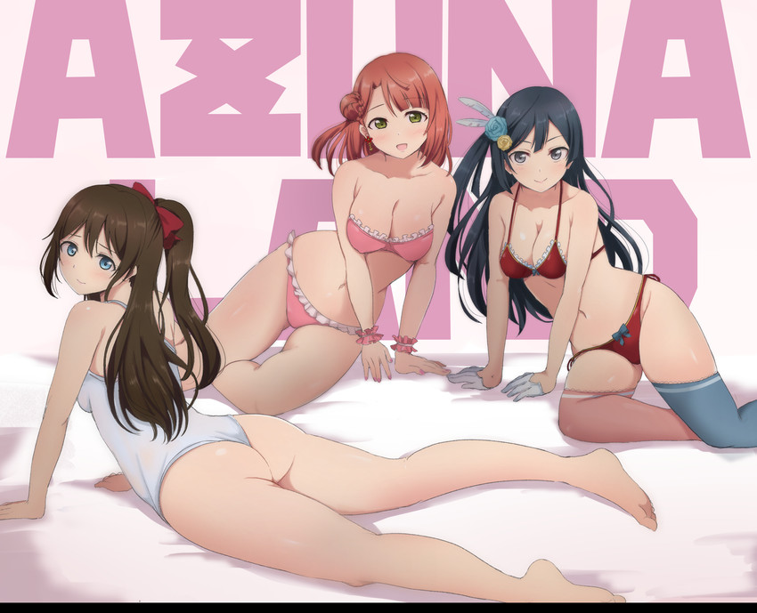 yuki setsuna, uehara ayumu, and osaka shizuku (love live! and 1 more) drawn by wewe