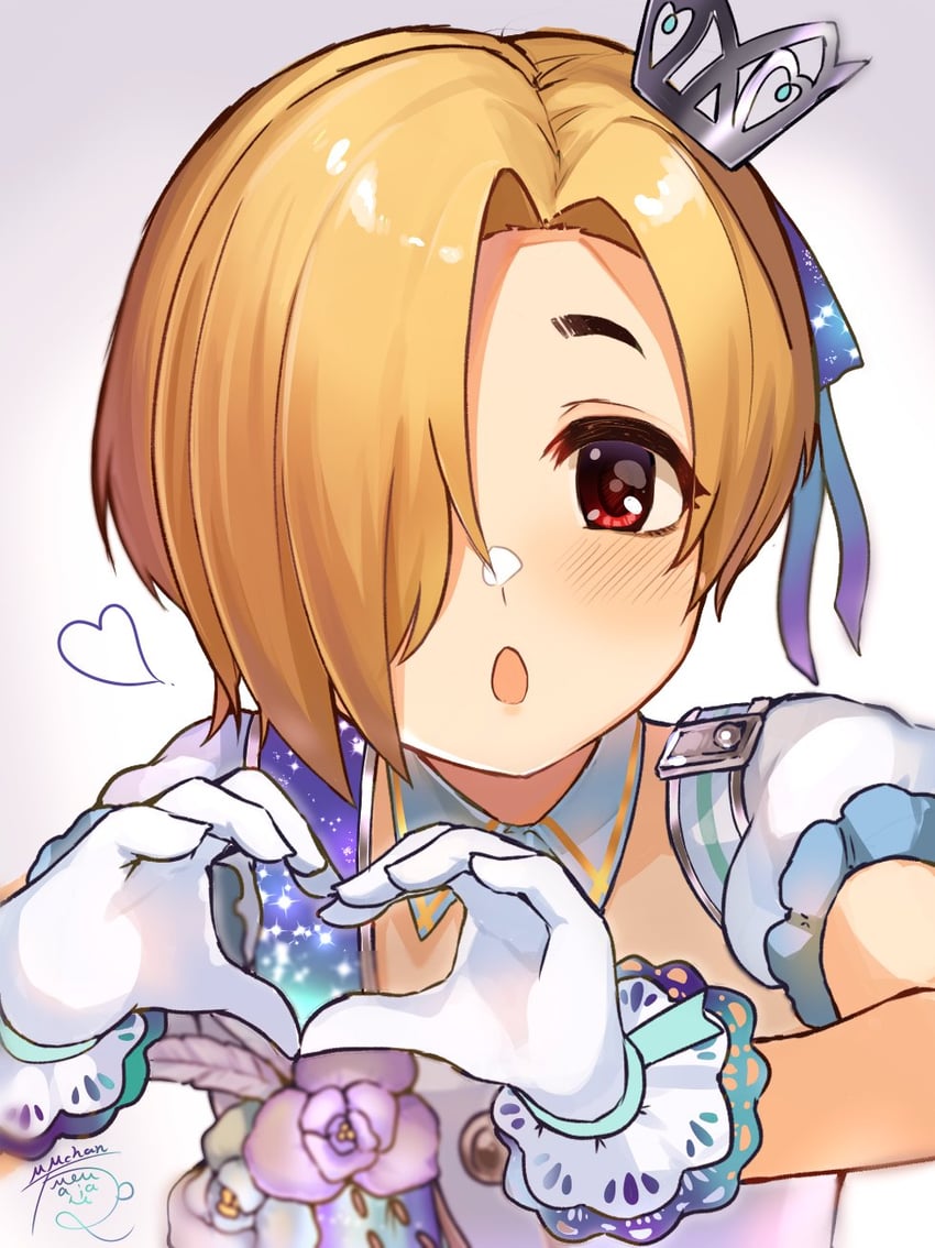 shirasaka koume (idolmaster and 2 more) drawn by mmmakaron888