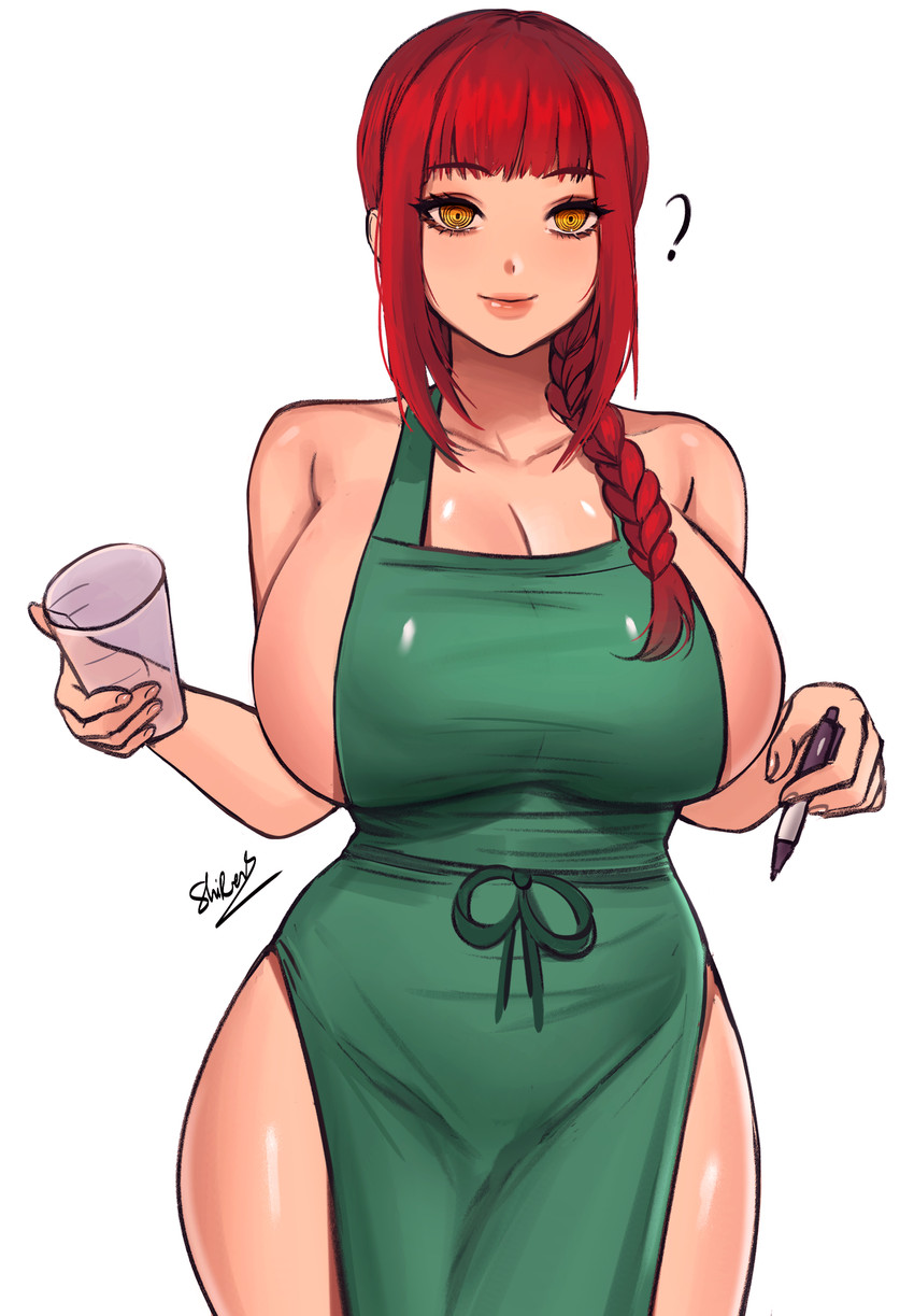 makima (chainsaw man and 1 more) drawn by sren244