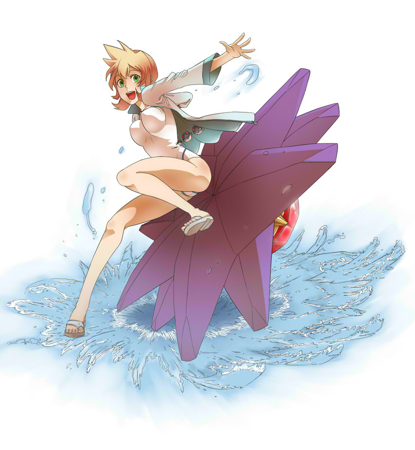 misty and starmie (pokemon and 1 more) drawn by tahiku