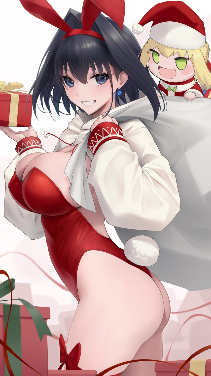 nero claudius and ouro kronii (fate and 3 more) drawn by somebody_(leiking00)