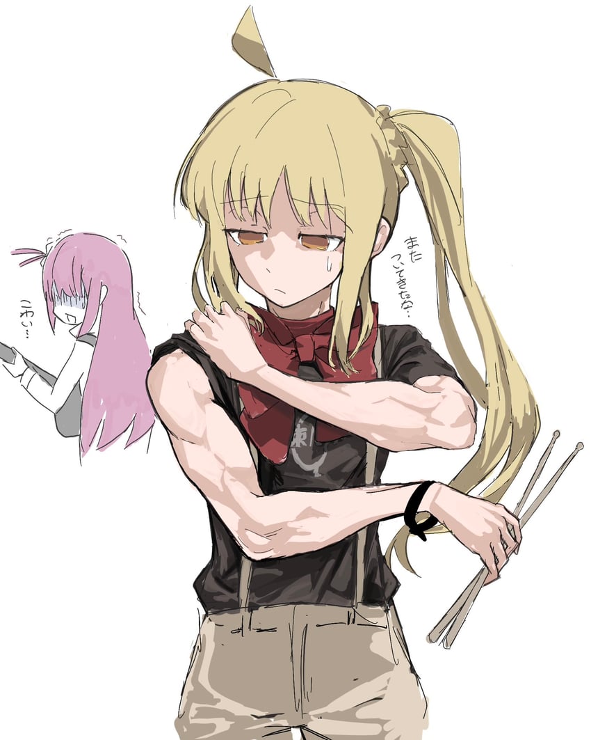 gotoh hitori and ijichi nijika (bocchi the rock!) drawn by krauser_(kyuinkyuin777v)