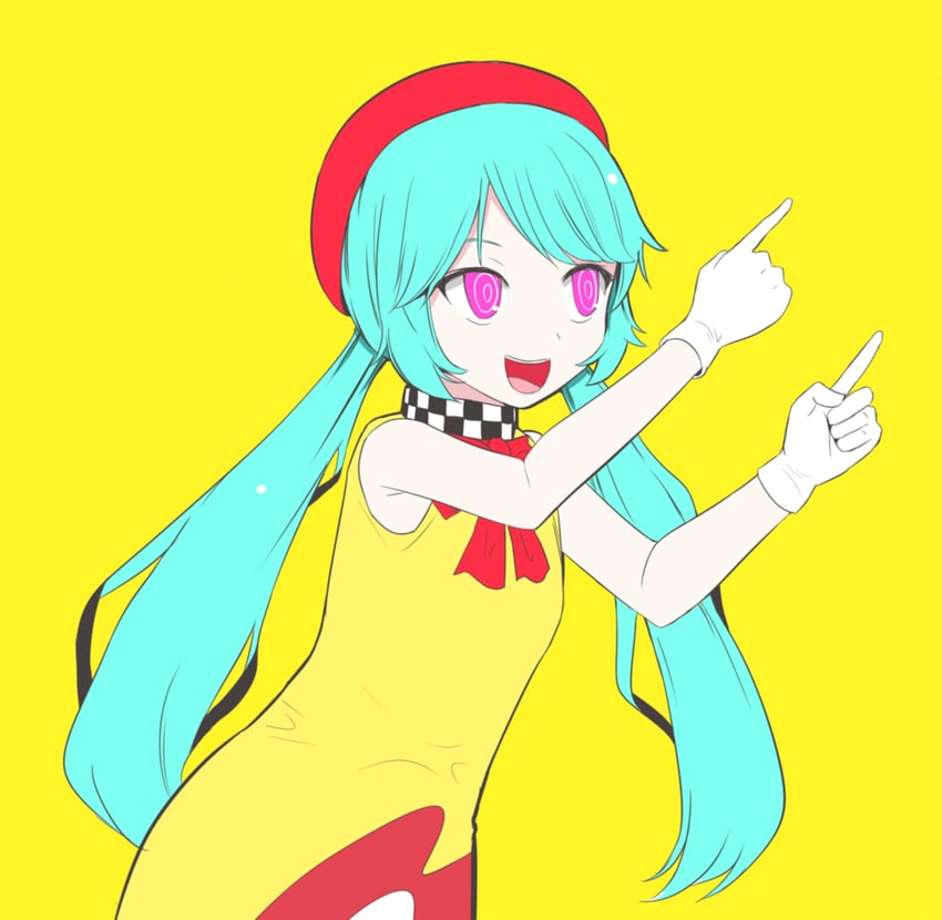 hatsune miku (vocaloid and 1 more) drawn by pinocchio-p