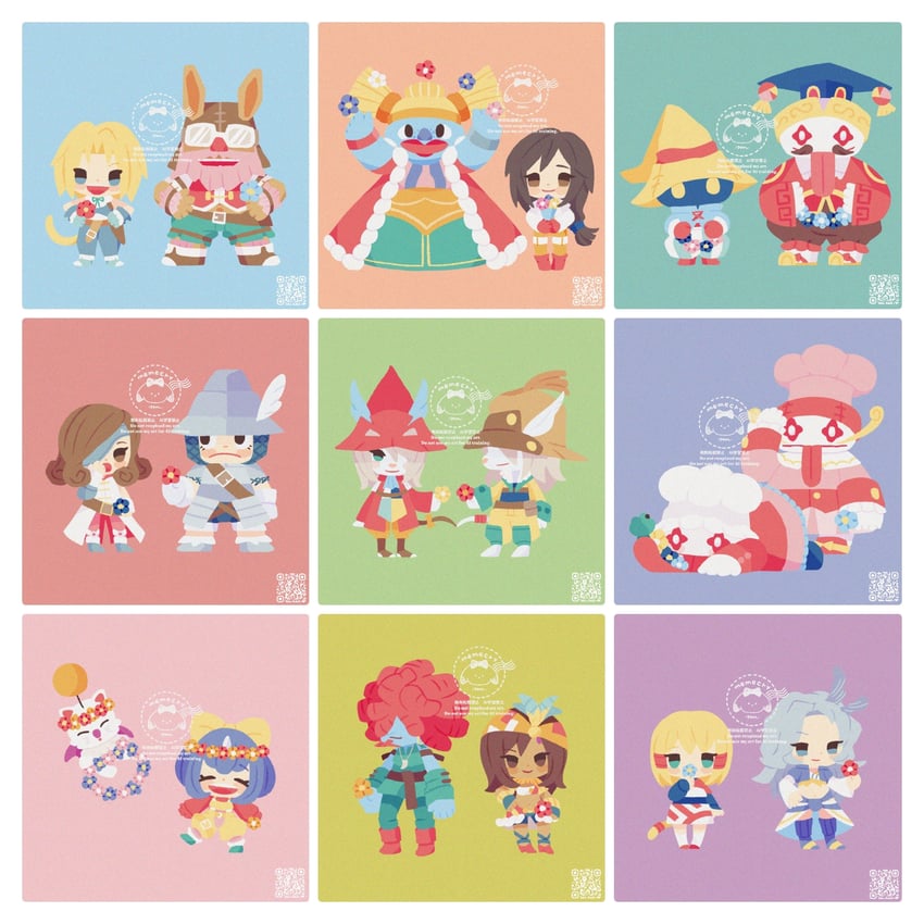 moogle, zidane tribal, garnet til alexandros xvii, black mage, vivi ornitier, and 15 more (final fantasy and 1 more) drawn by me_me_cry