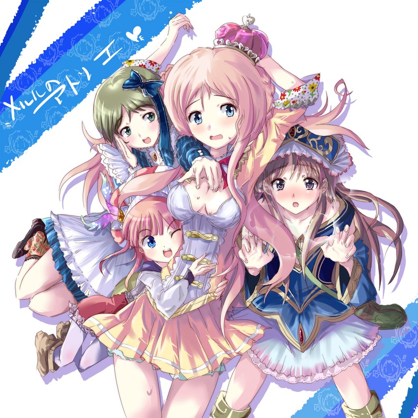 totooria helmold, rorolina frixell, merurulince rede arls, and keina swaya (atelier and 1 more) drawn by echizen_(hvcv)