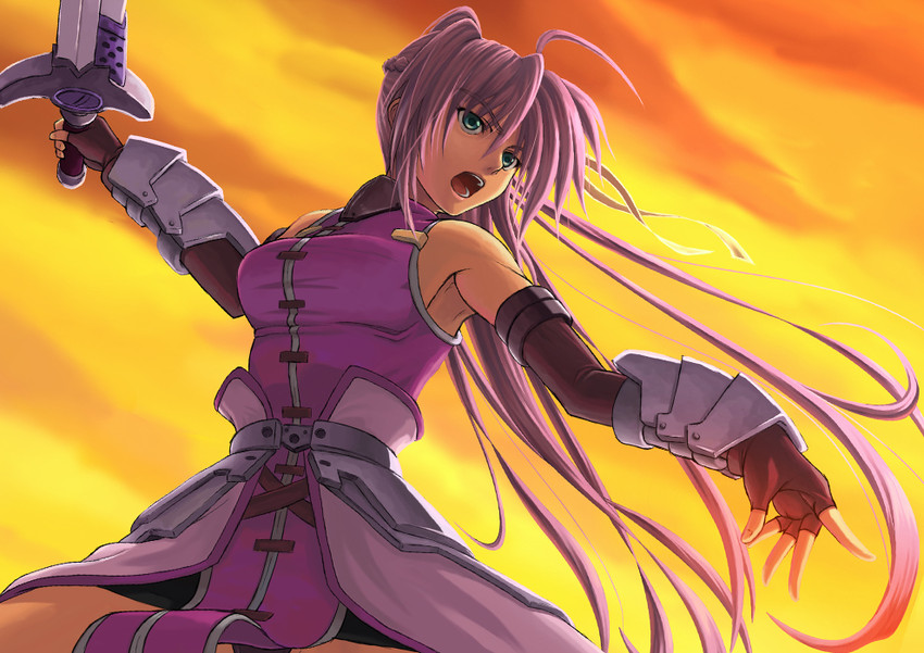 signum and laevatein (lyrical nanoha and 2 more) drawn by nakayama_yukiji