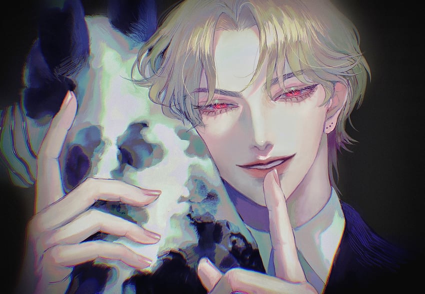 dio brando and danny (jojo no kimyou na bouken and 1 more) drawn by oyatsu_(205415)