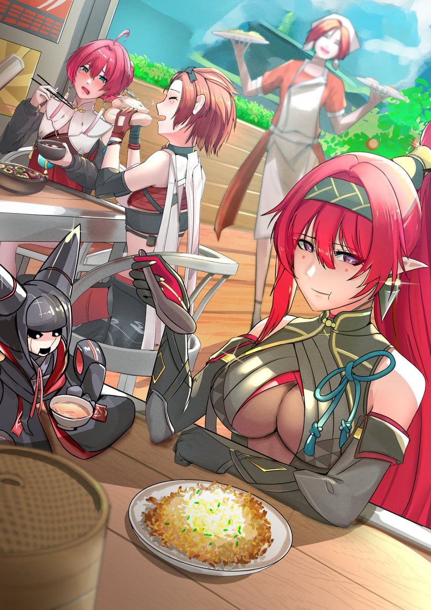 yinlin, zapstring, danjin, chixia, and panhua (wuthering waves) drawn by dante_(takoyaki)