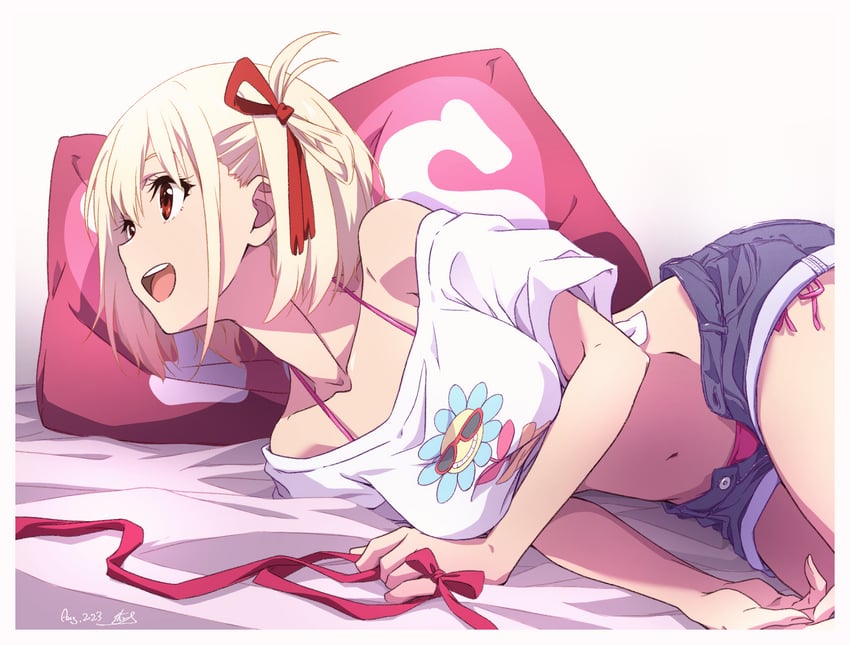 nishikigi chisato (lycoris recoil) drawn by nii_manabu