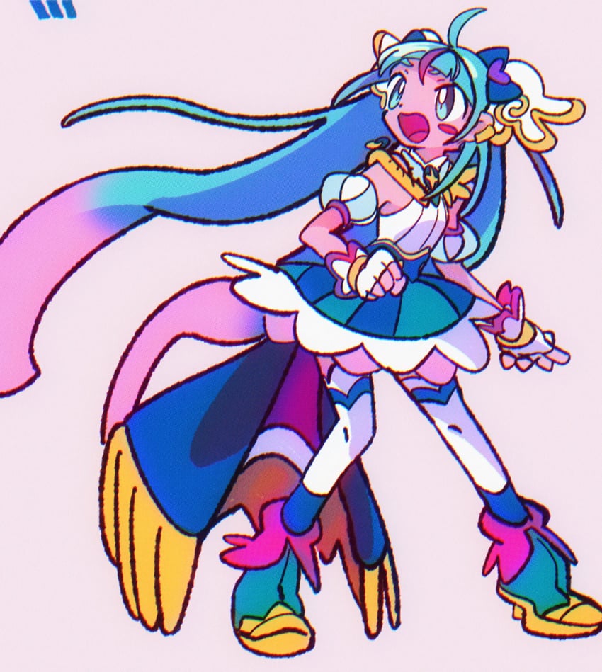 sora harewataru and cure sky (precure and 1 more) drawn by sono_(samusu_gi)