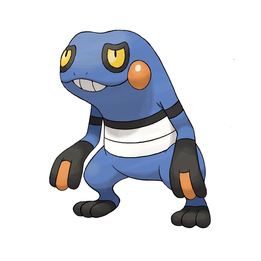 croagunk (pokemon and 1 more) drawn by sugimori_ken