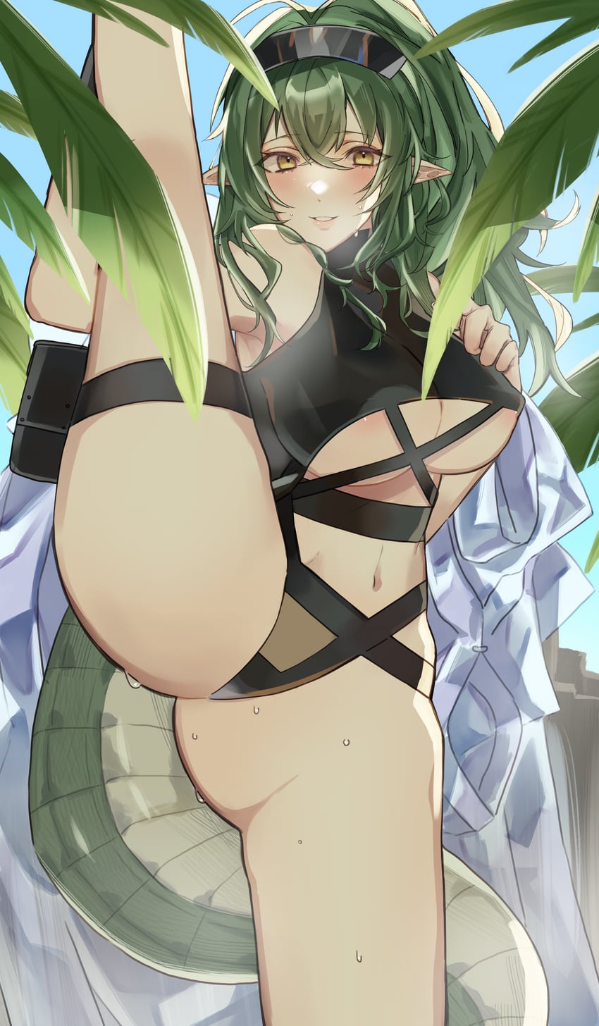 gavial (arknights) drawn by chunta