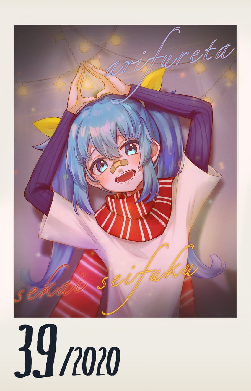 hatsune miku (vocaloid and 1 more) drawn by amd_aoneko
