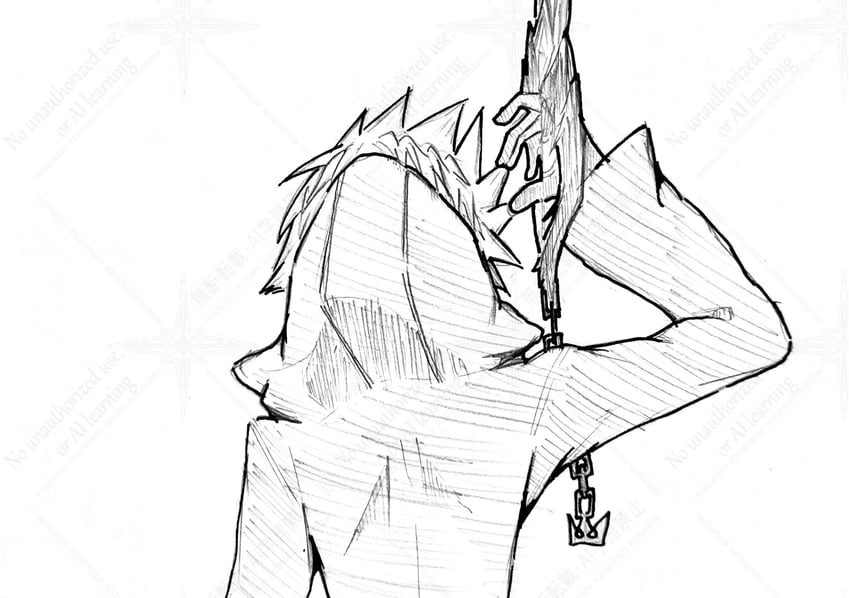 roxas (kingdom hearts and 1 more) drawn by 312_2s