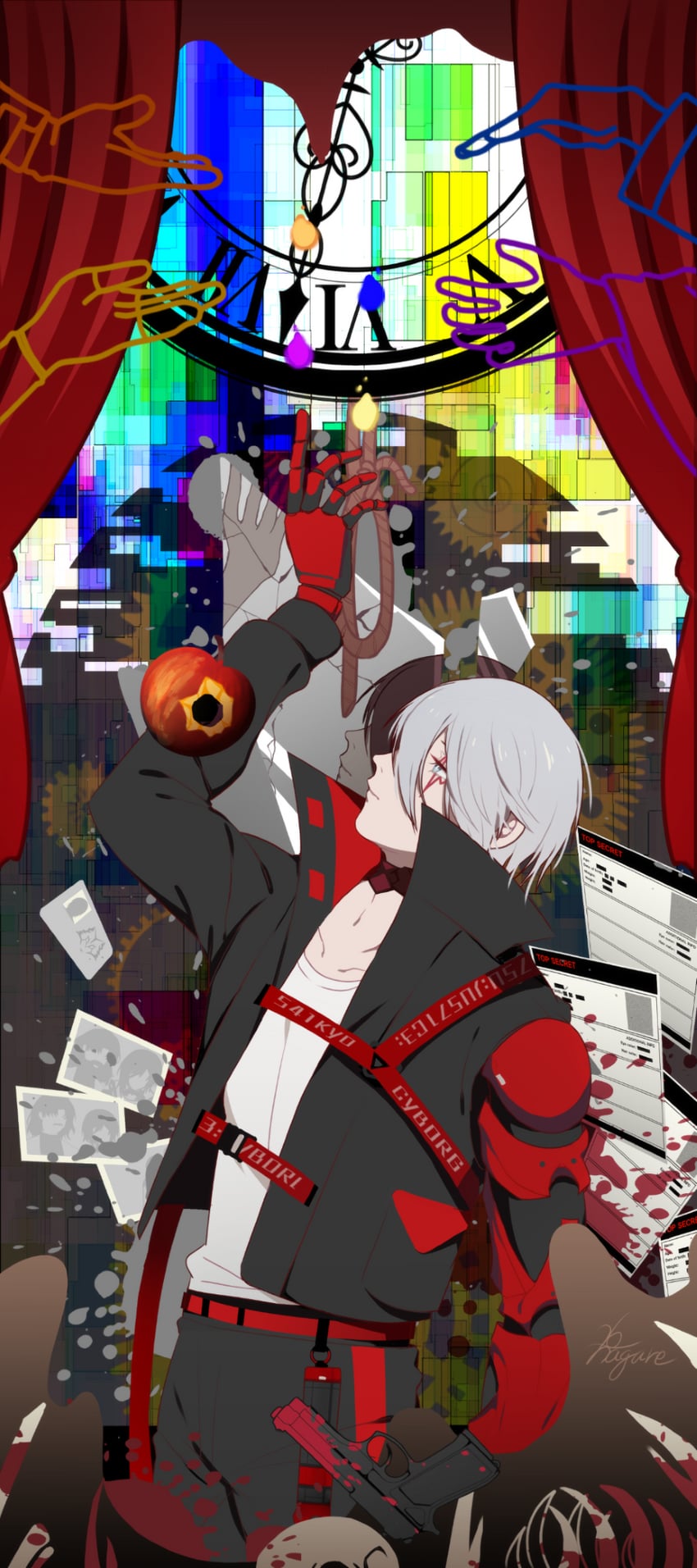 fulgur ovid (nijisanji and 1 more) drawn by nagare26