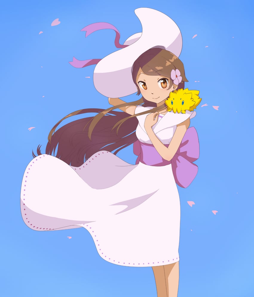 joltik and lady (pokemon and 1 more) drawn by fatmanass
