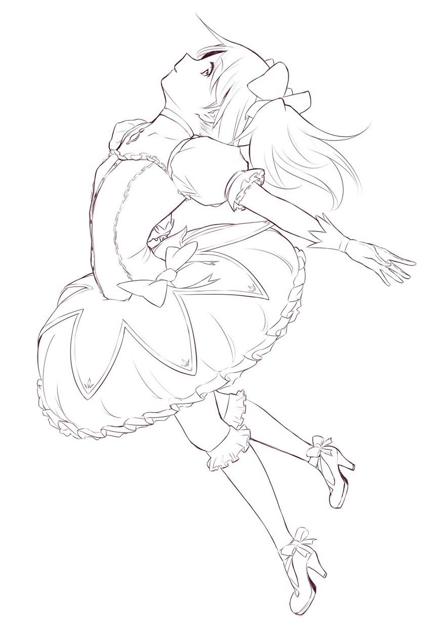 kaname madoka (mahou shoujo madoka magica) drawn by wa_(genryusui)