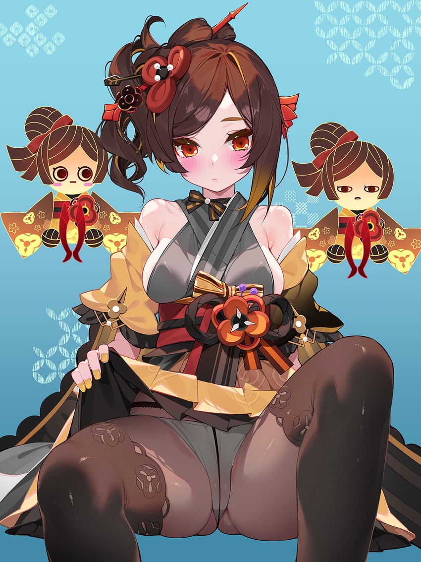 chiori (genshin impact) drawn by waterring