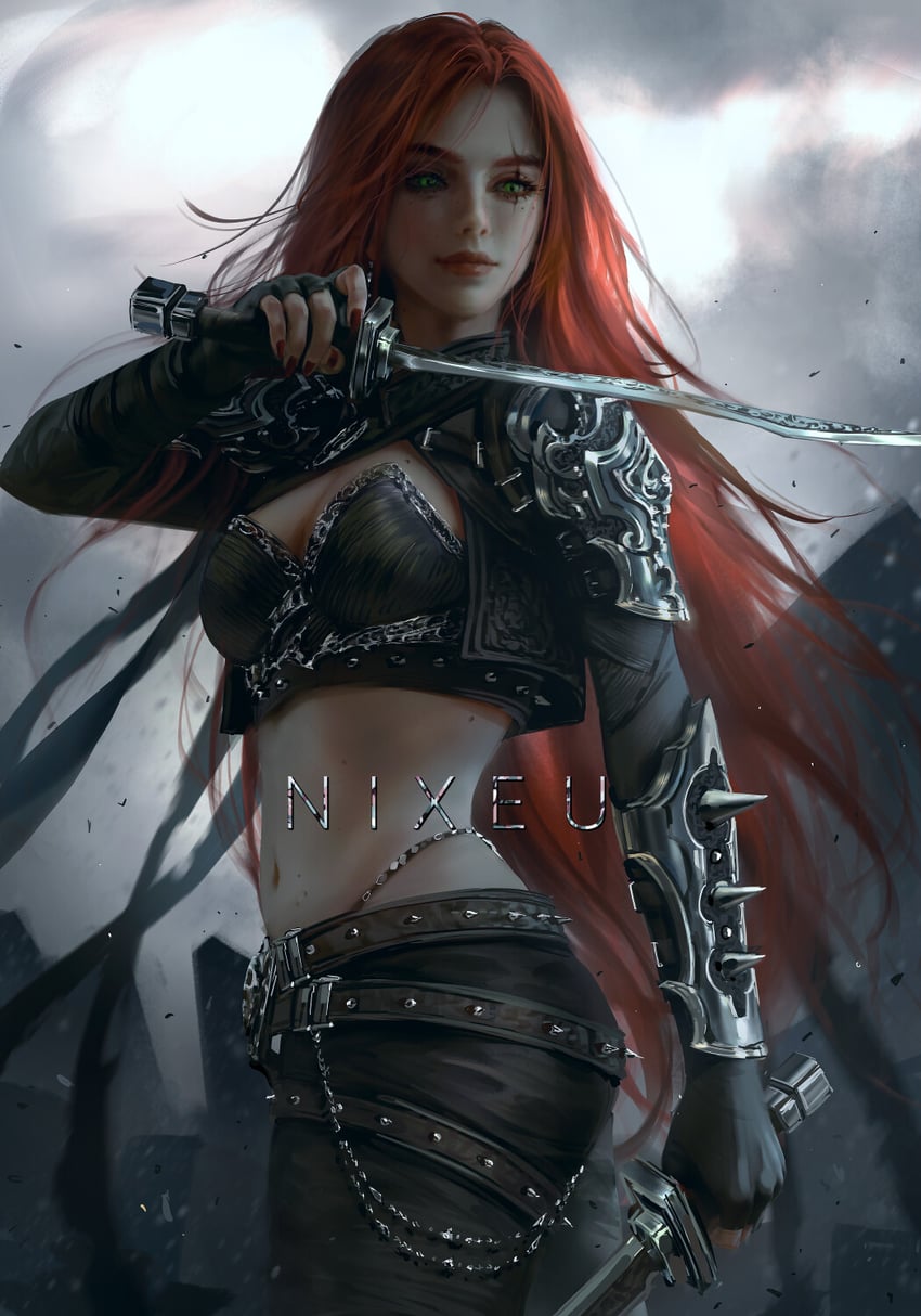katarina (league of legends) drawn by nixeu