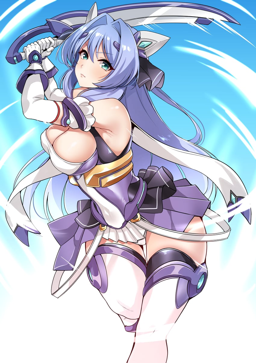 katsuragi marina and exs-tia (kouyoku senki exs-tia) drawn by murabito_c