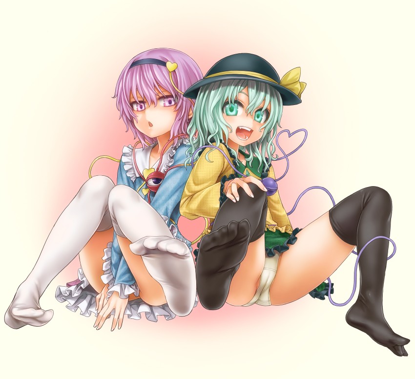 komeiji koishi and komeiji satori (touhou) drawn by asanagi