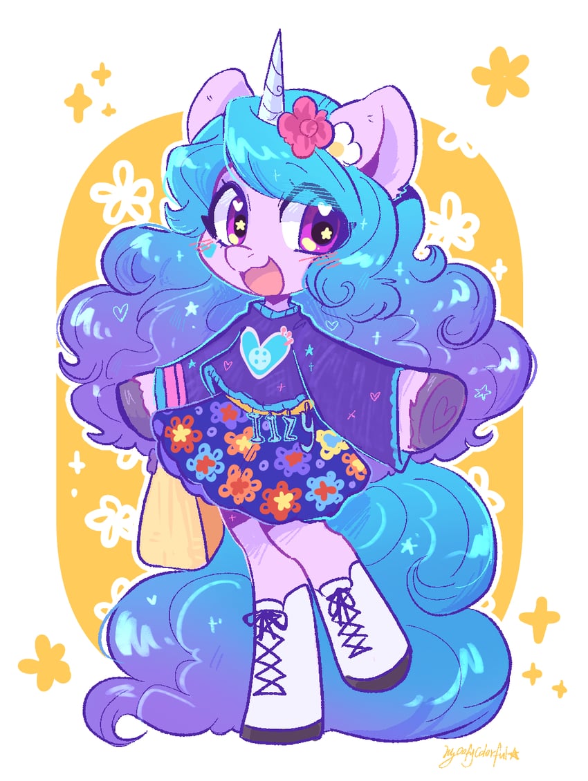 izzy moonbow (my little pony and 1 more) drawn by oofycolorful