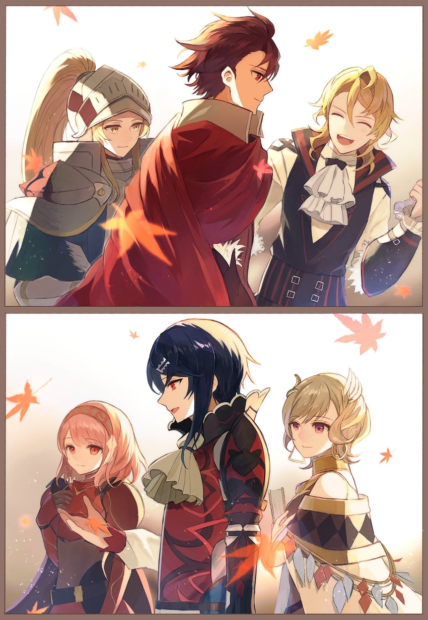 lapis, citrinne, alcryst, diamant, jade, and 1 more (fire emblem and 1 more) drawn by leaf_(esabacoo)