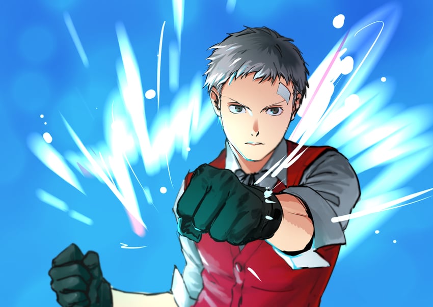 sanada akihiko (persona and 1 more) drawn by morrisuit