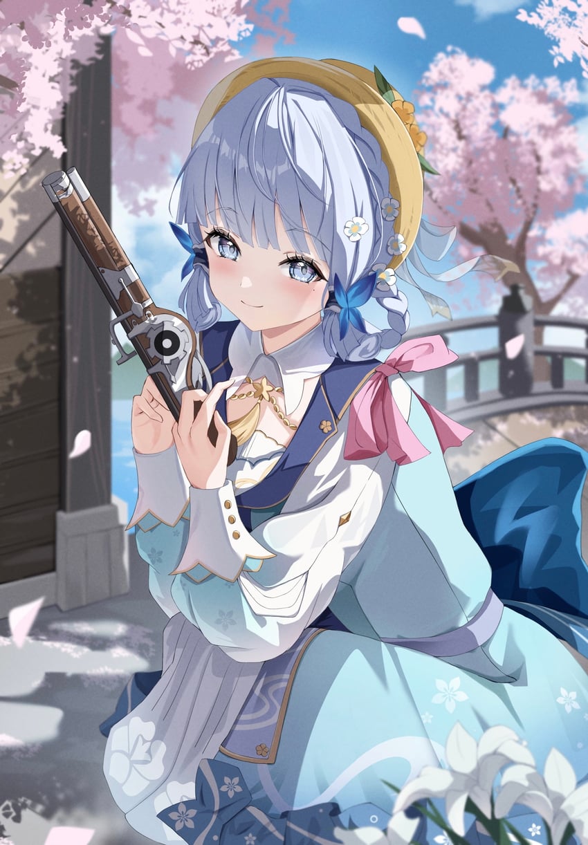 kamisato ayaka (genshin impact) drawn by z_o_r_o_m_e