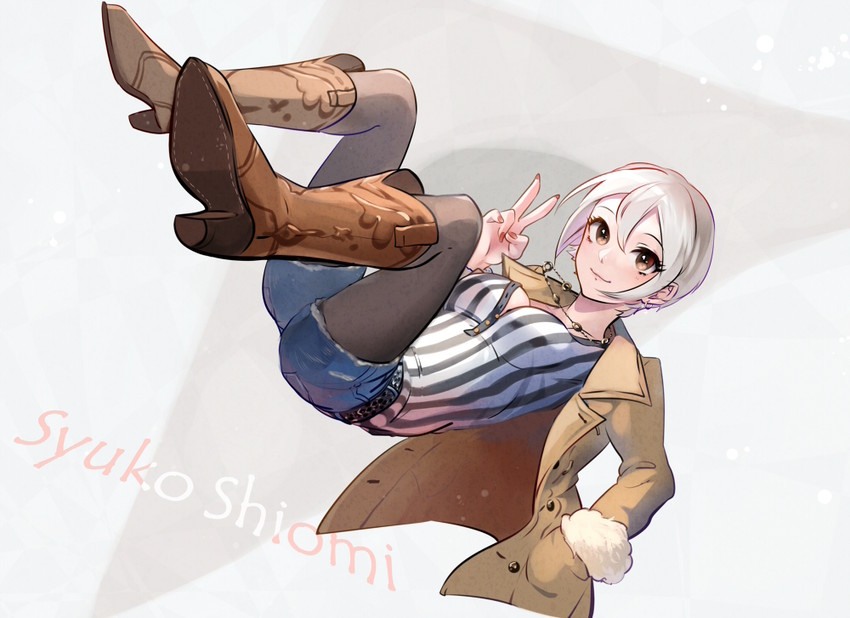 shiomi syuko (idolmaster and 1 more) drawn by yuura