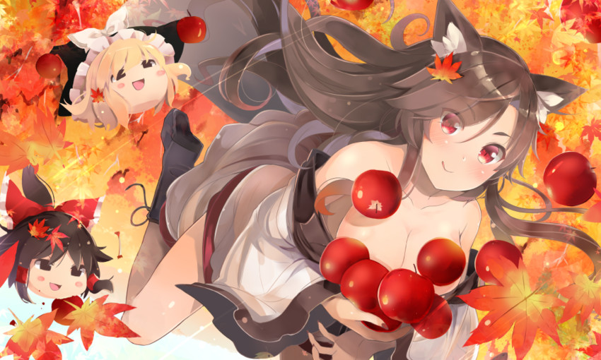 hakurei reimu, kirisame marisa, and imaizumi kagerou (touhou) drawn by shin_(new)