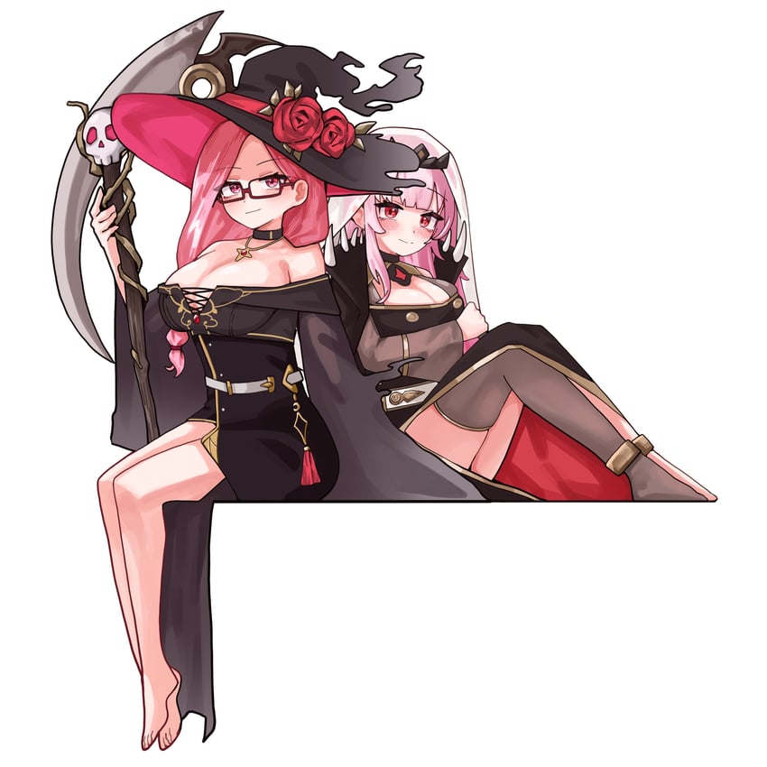 mori calliope and mama mori (hololive and 1 more) drawn by jadea5124