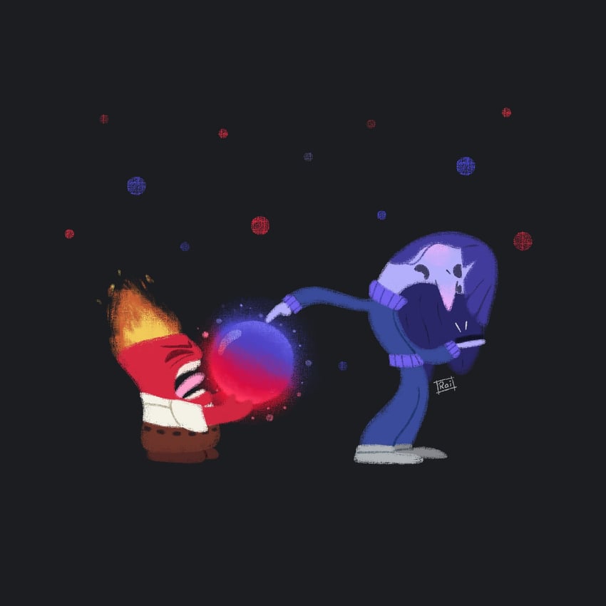 anger and ennui (inside out and 1 more) drawn by iraicheezz