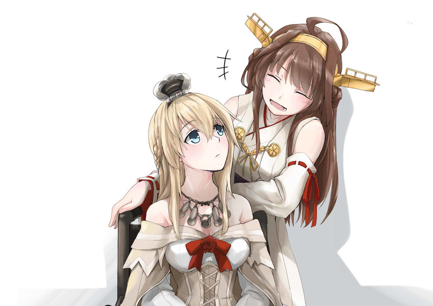 kongou, warspite, and kongou kai ni (kantai collection) drawn by pin.s